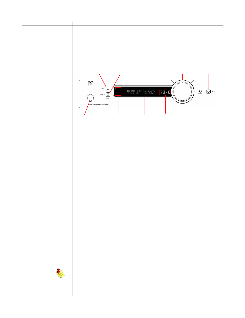Front panel controls | TacT Audio S2150 User Manual | Page 15 / 30