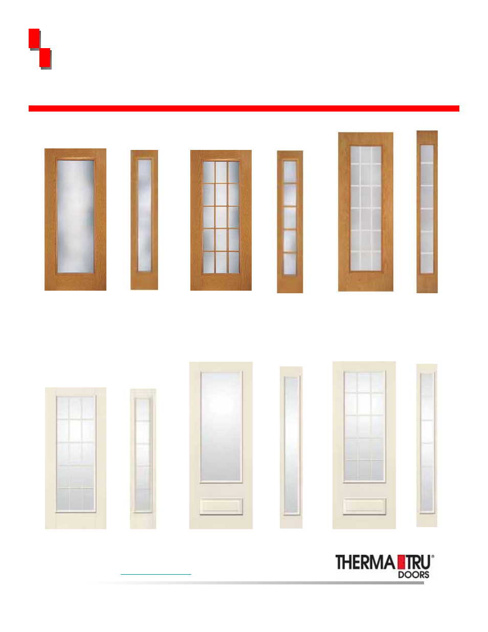 Fiber-classic, Impact rated glass, Smooth-star | Therma-Tru Light Commercial Door none User Manual | Page 10 / 16