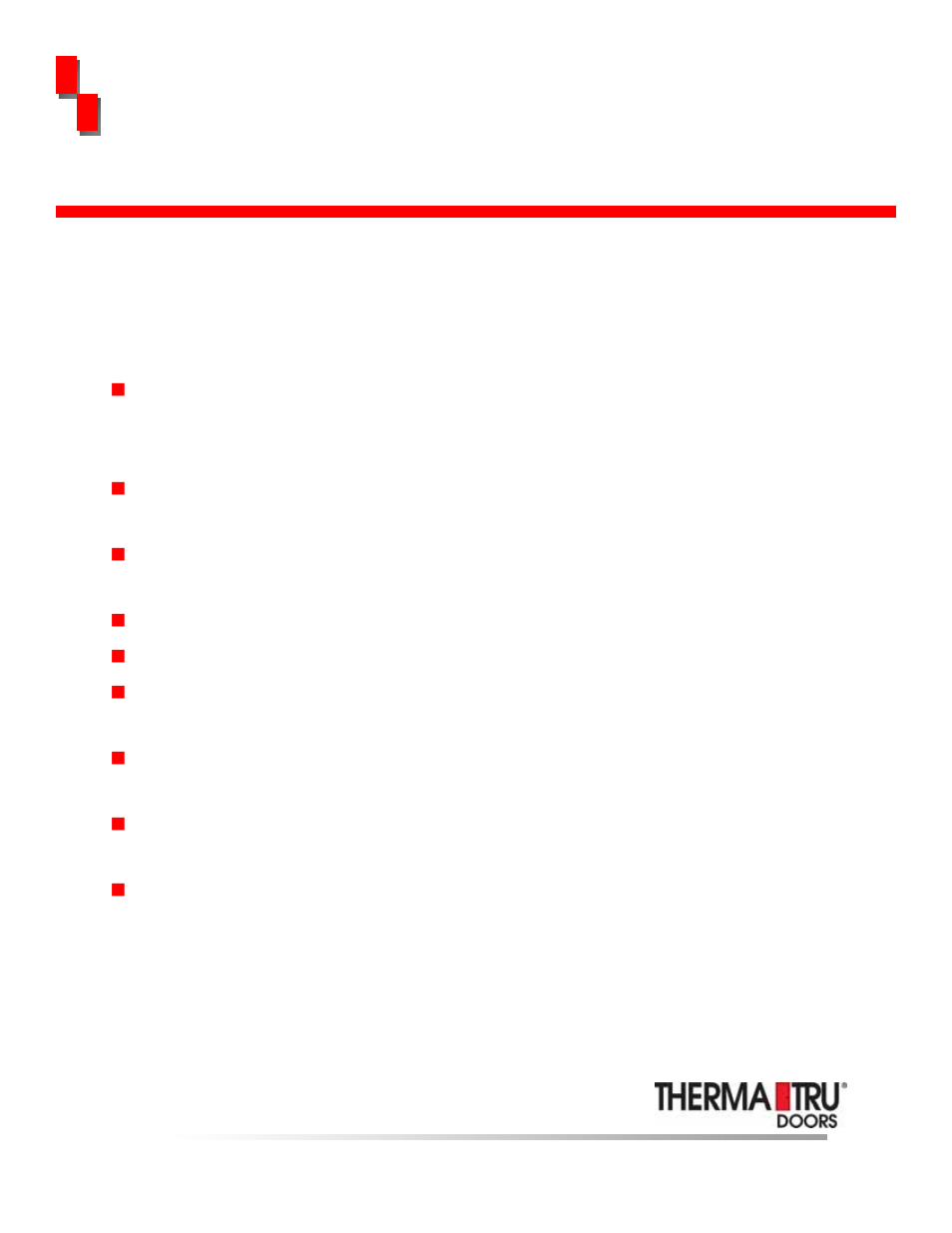 Therma-Tru Light Commercial Door none User Manual | Page 2 / 16