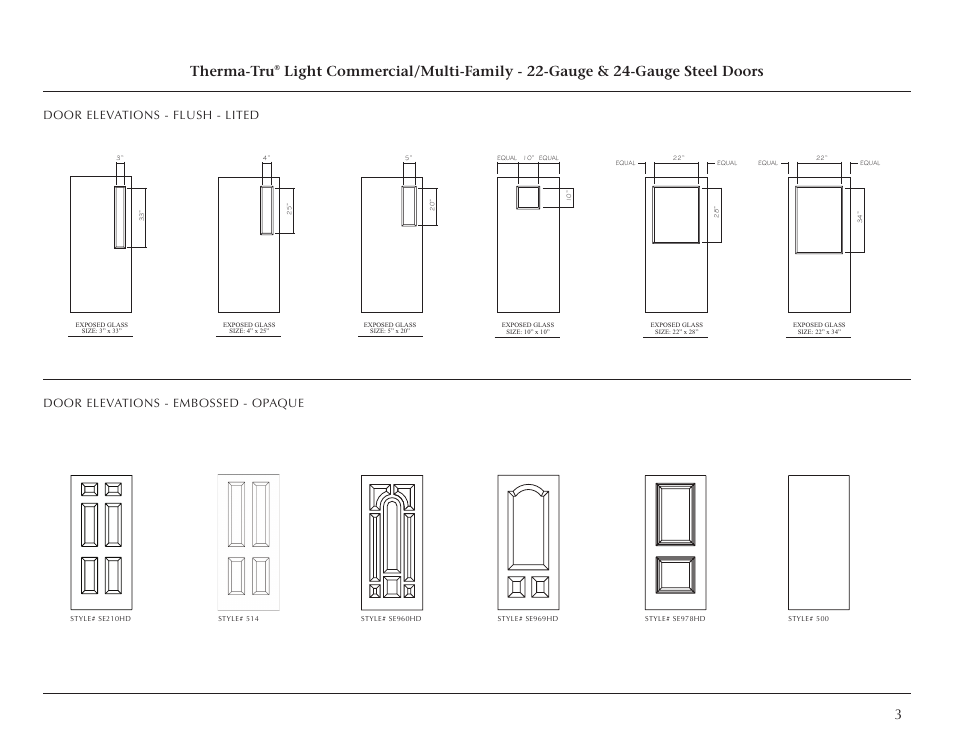 Therma-tru | Therma-Tru Light Commercial Doors and Frames User Manual | Page 3 / 13