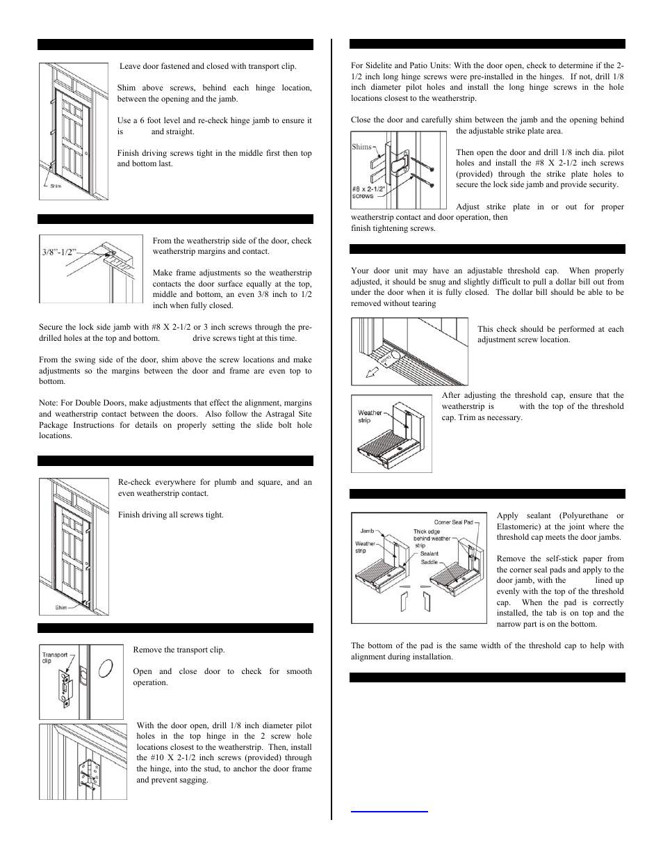 Therma-Tru Pre-hung Door Systems User Manual | Page 3 / 8
