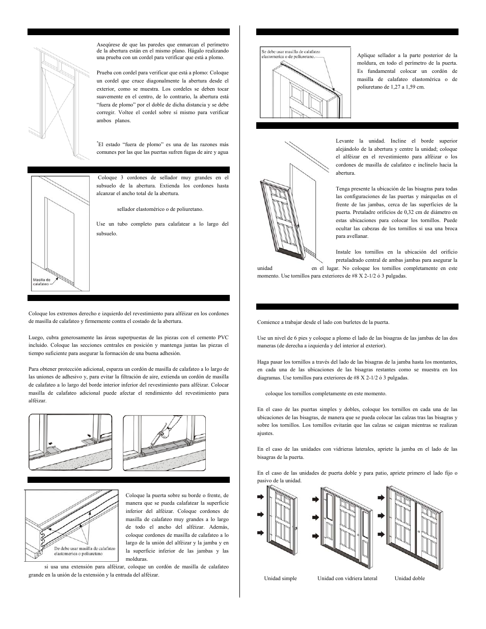 Therma-Tru Pre-hung Door Systems User Manual | Page 6 / 8