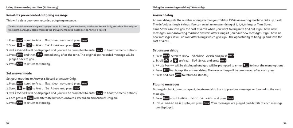 Telstrat 7300A User Manual | Page 31 / 39