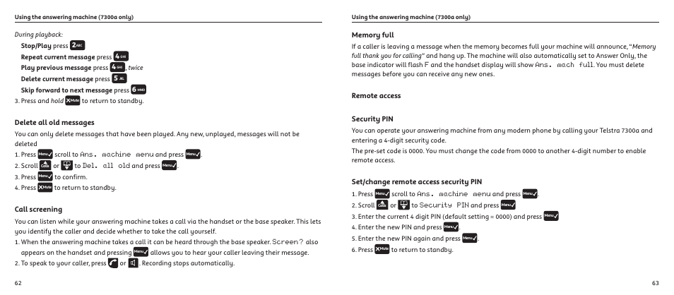 Telstrat 7300A User Manual | Page 32 / 39