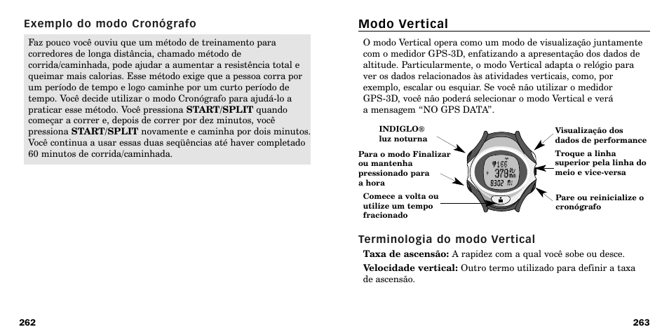 Modo vertical | Timex W-219 User Manual | Page 134 / 158