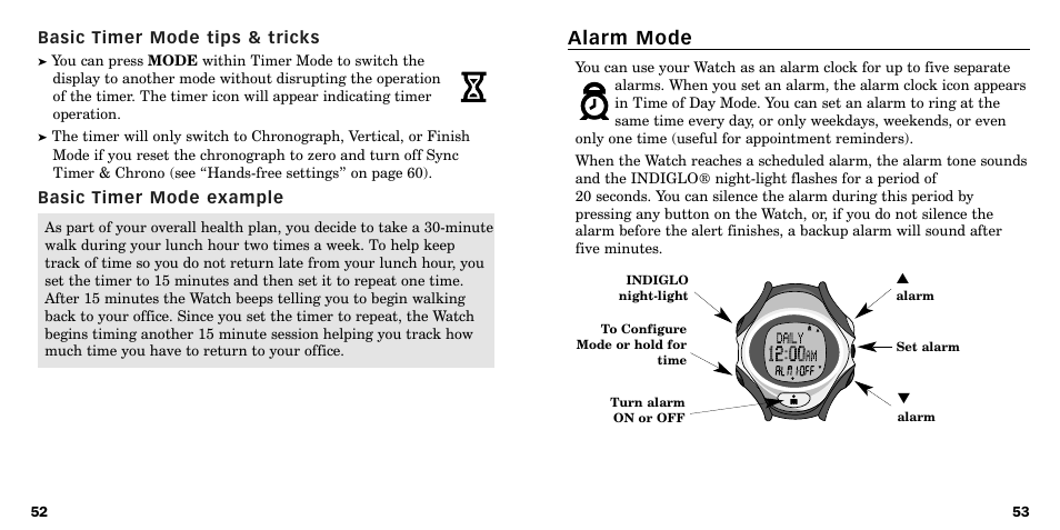 Alarm mode | Timex W-219 User Manual | Page 28 / 158