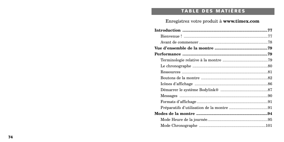 Timex W-219 User Manual | Page 39 / 158