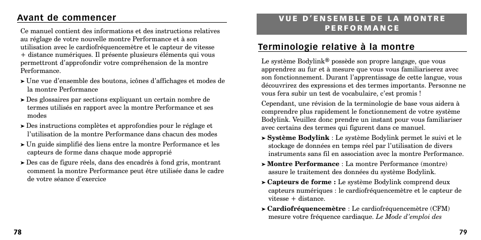 Avant de commencer, Terminologie relative à la montre | Timex W-219 User Manual | Page 41 / 158