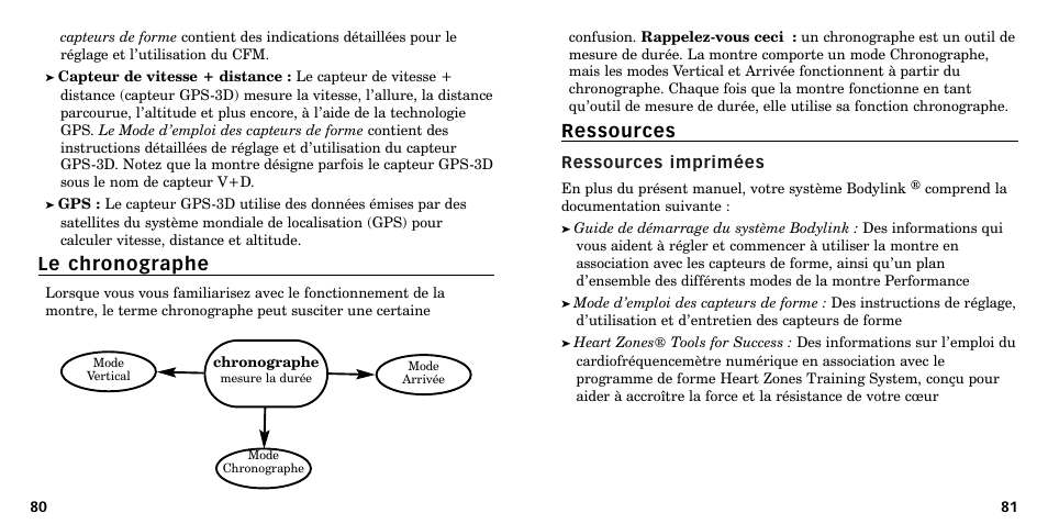 Le chronographe, Ressources | Timex W-219 User Manual | Page 42 / 158