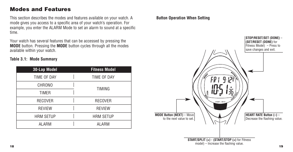 Timex W177 User Manual | Page 11 / 29