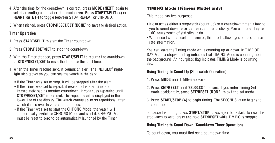 Timex W177 User Manual | Page 15 / 29