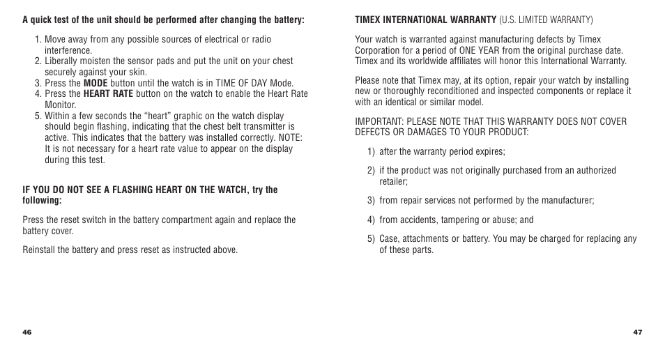 Timex W177 User Manual | Page 25 / 29