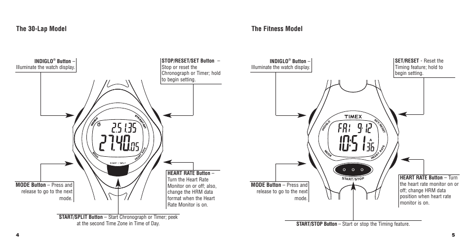 Timex W177 User Manual | Page 4 / 29