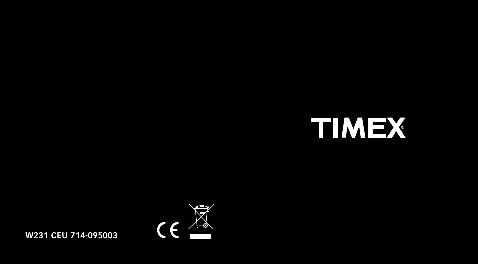 Timex W231 User Manual | 43 pages