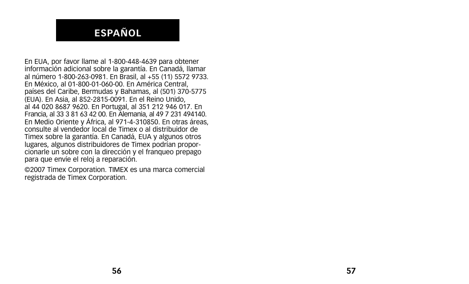 Timex W231 User Manual | Page 33 / 43