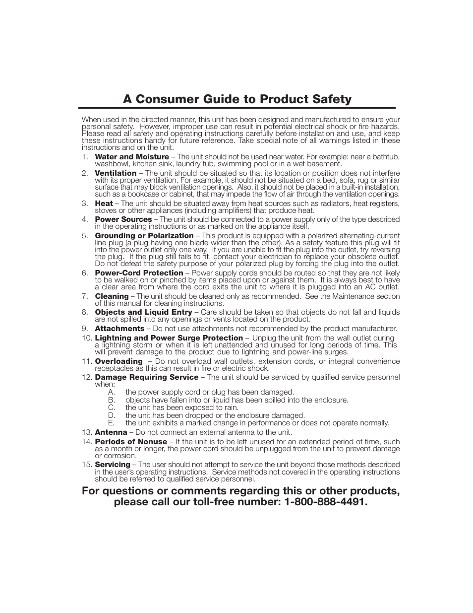 A consumer guide to product safety | Timex T301 User Manual | Page 3 / 12