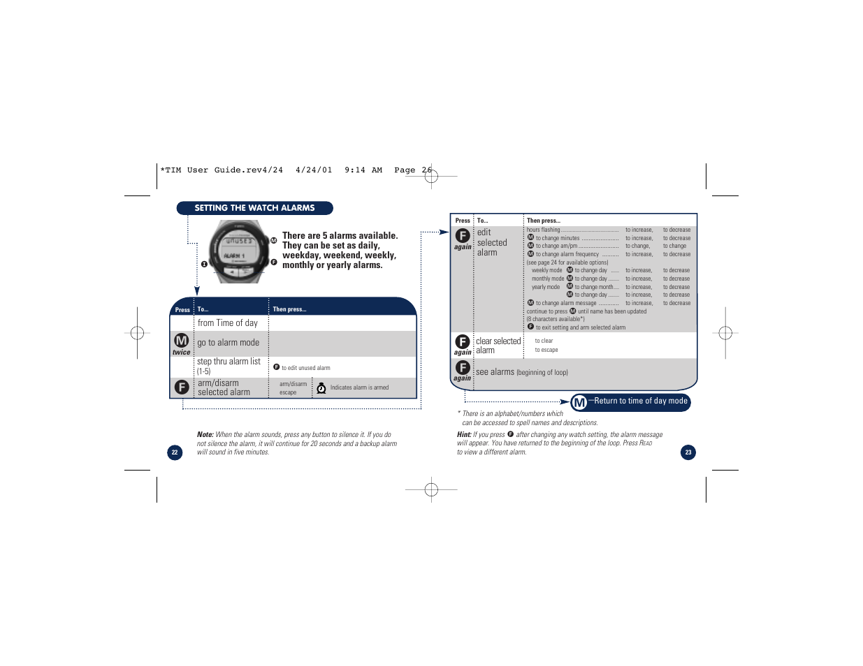 Timex M828 User Manual | Page 13 / 25