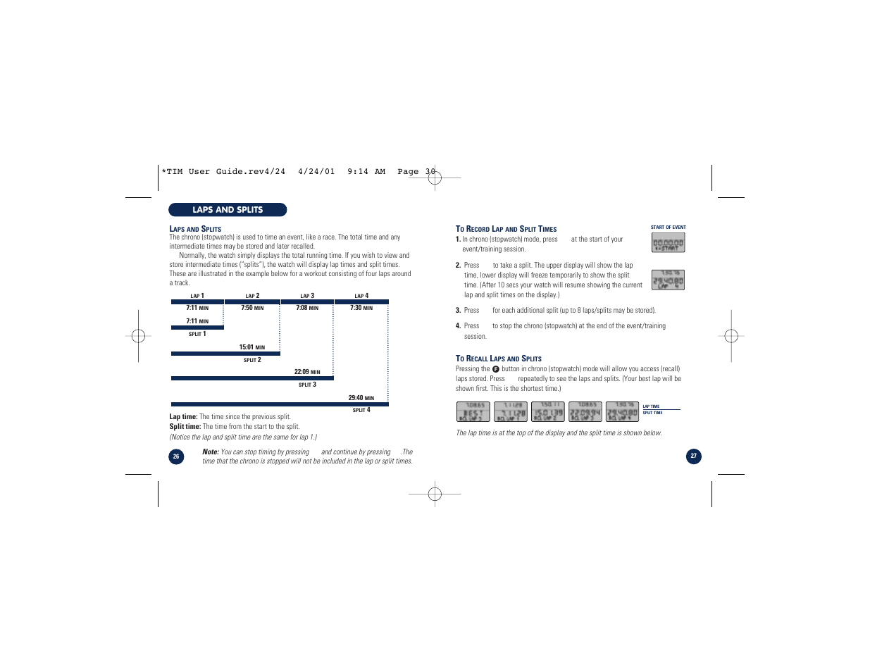 Timex M828 User Manual | Page 15 / 25