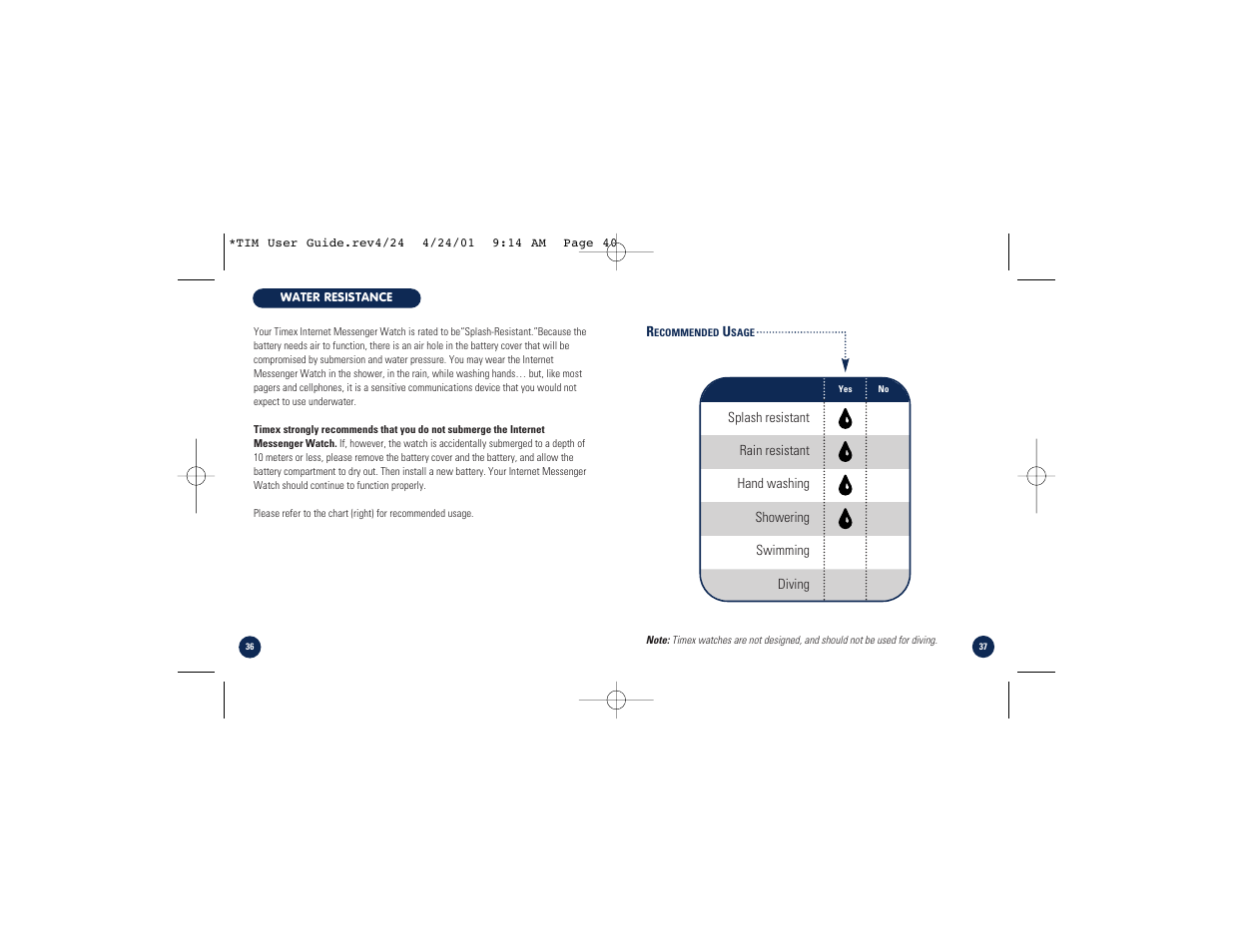 Timex M828 User Manual | Page 20 / 25