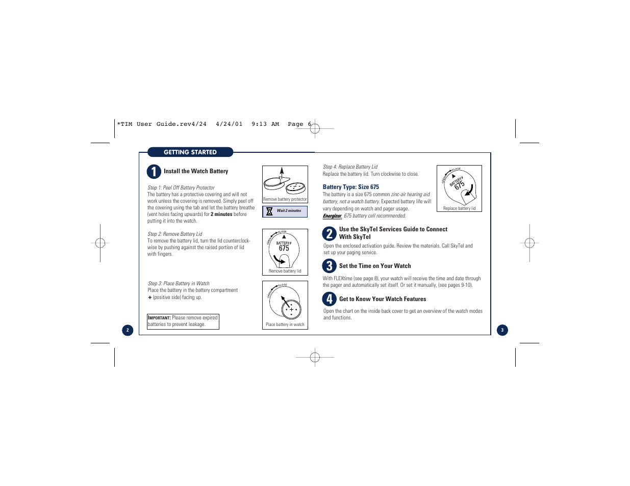 Timex M828 User Manual | Page 3 / 25