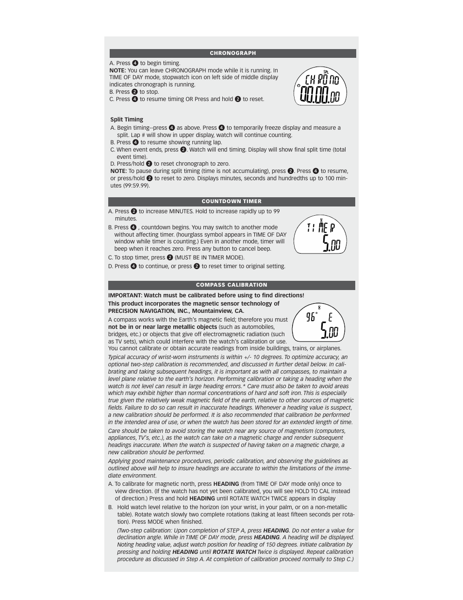 Timex W-865 User Manual | Page 2 / 4