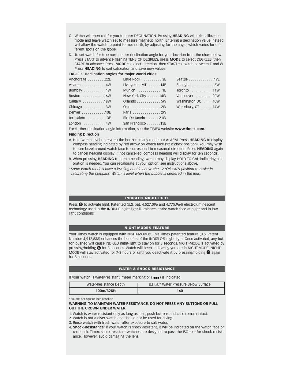Timex W-865 User Manual | Page 3 / 4