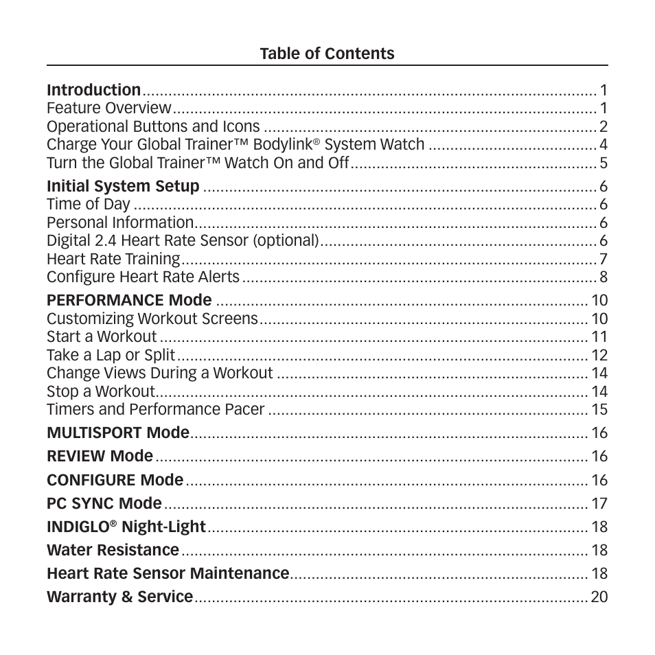 Timex GlobalTrainer US QSG User Manual | Page 2 / 14