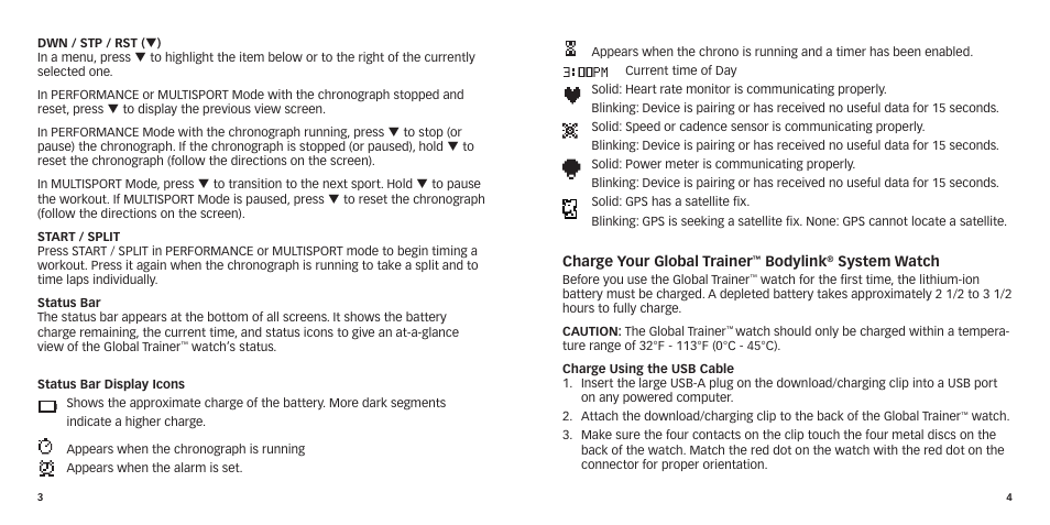 Timex GlobalTrainer US QSG User Manual | Page 4 / 14