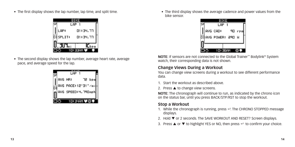 Timex GlobalTrainer US QSG User Manual | Page 9 / 14