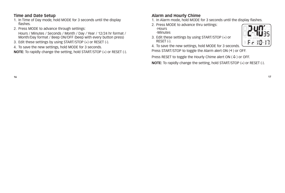 Timex HEALTH TOUCH W265 User Manual | Page 10 / 18