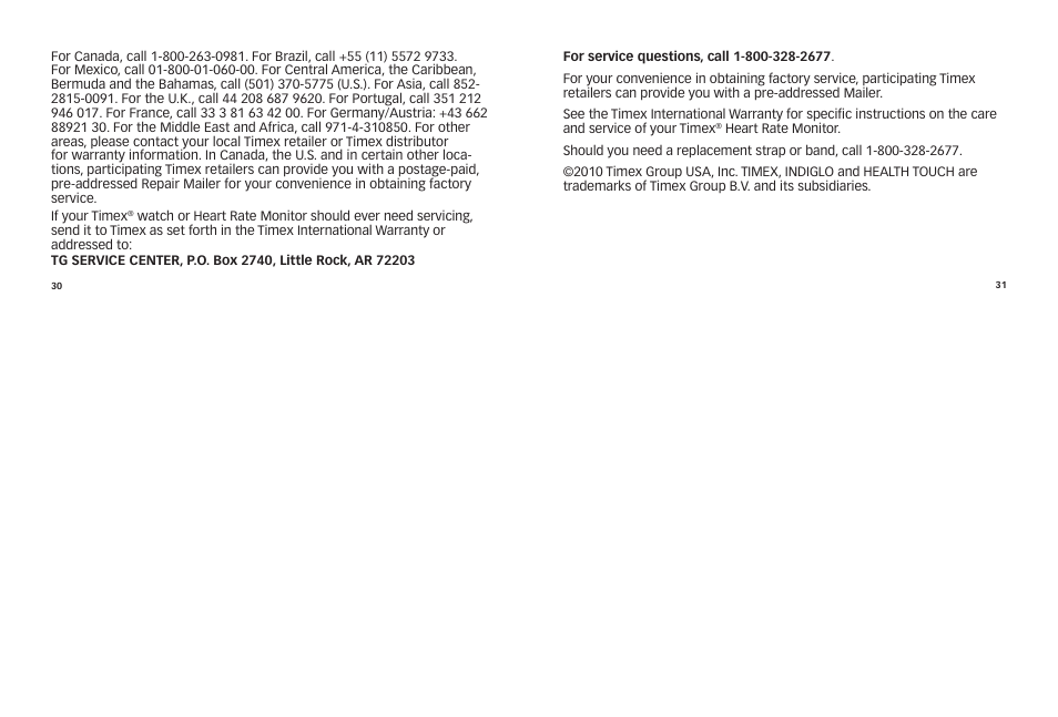 Timex HEALTH TOUCH W265 User Manual | Page 17 / 18