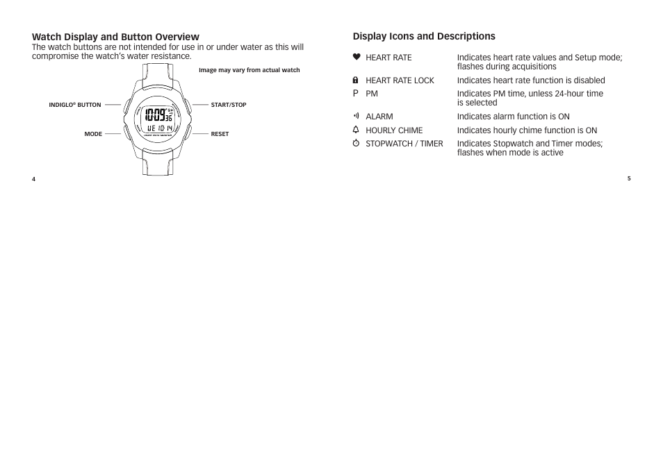 Timex HEALTH TOUCH W265 User Manual | Page 4 / 18