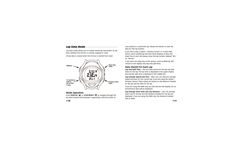 Timex Bodylink 117-095000 User Manual | Page 20 / 38