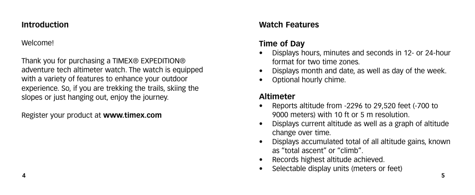 Timex Expedition 567-095006 NA User Manual | Page 4 / 25