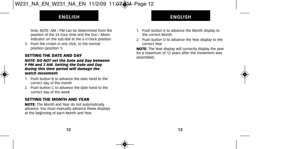 Timex 714-095005-01 User Manual | Page 11 / 14