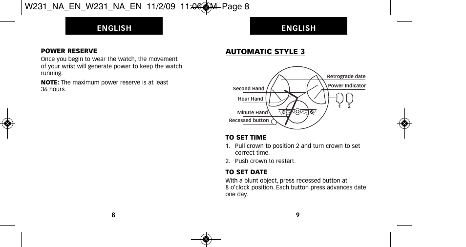 Timex 714-095005-01 User Manual | Page 9 / 14