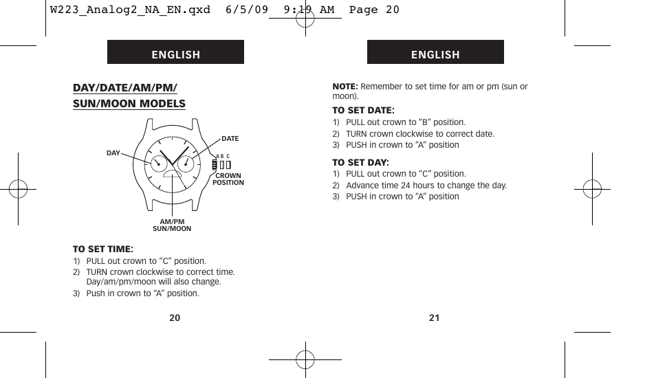 Timex 222-0950012 User Manual | Page 14 / 28