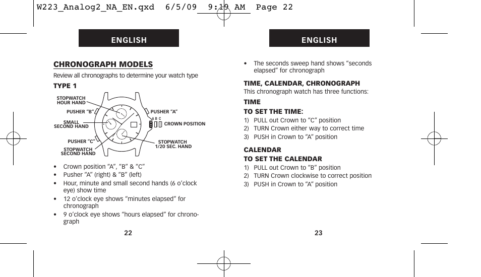 Timex 222-0950012 User Manual | Page 15 / 28