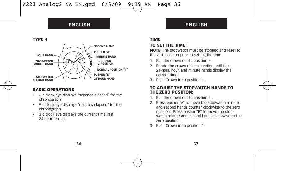 Timex 222-0950012 User Manual | Page 22 / 28