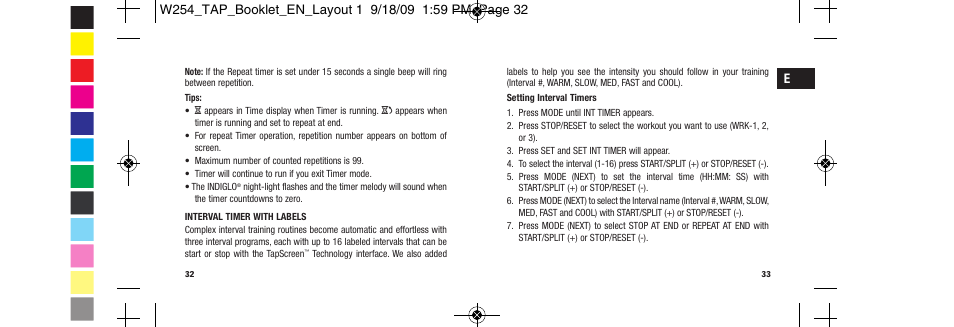Timex Ironman Sleek 509-095000-02 NA User Manual | Page 19 / 24