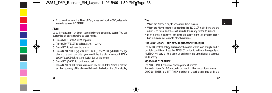 Timex Ironman Sleek 509-095000-02 NA User Manual | Page 21 / 24