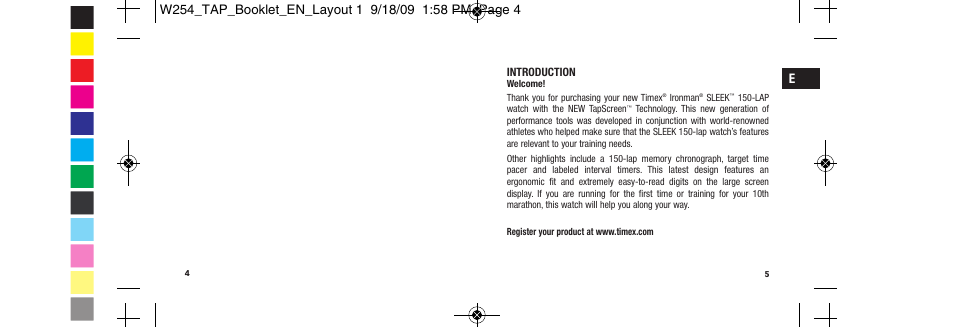 Timex Ironman Sleek 509-095000-02 NA User Manual | Page 5 / 24