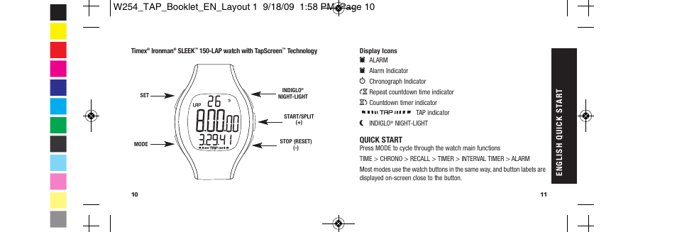 Timex Ironman Sleek 509-095000-02 NA User Manual | Page 8 / 24