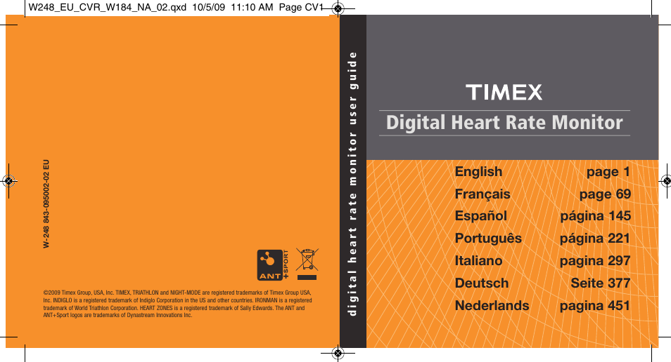 Timex W-248 User Manual | 35 pages