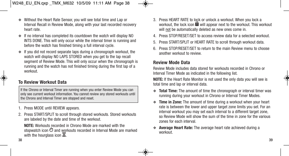 Timex W-248 User Manual | Page 23 / 35