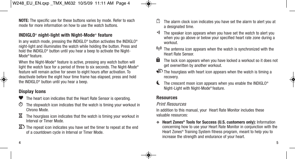 Timex W-248 User Manual | Page 6 / 35