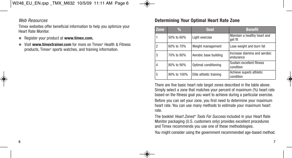 Timex W-248 User Manual | Page 7 / 35