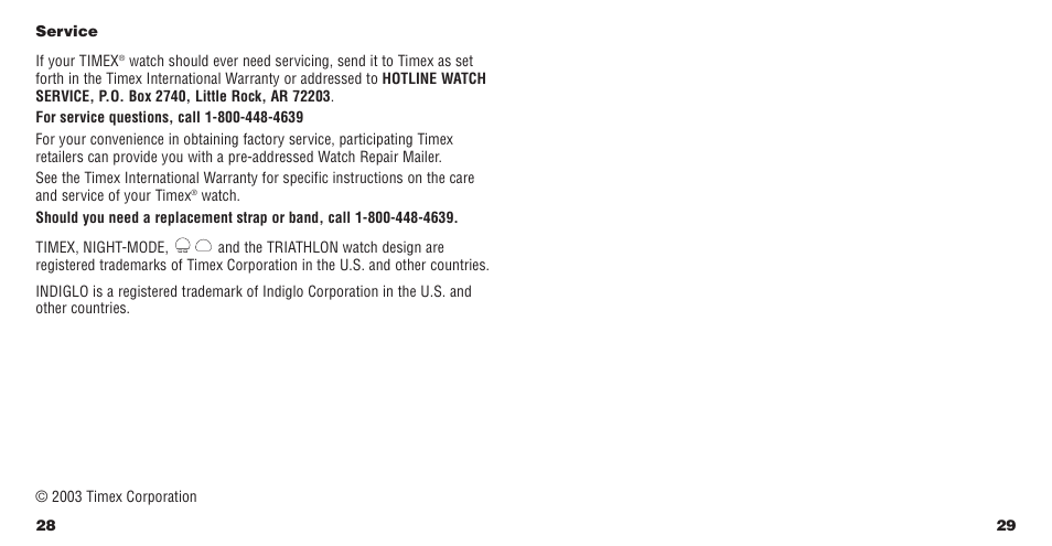 Timex 568-095003 User Manual | Page 16 / 16