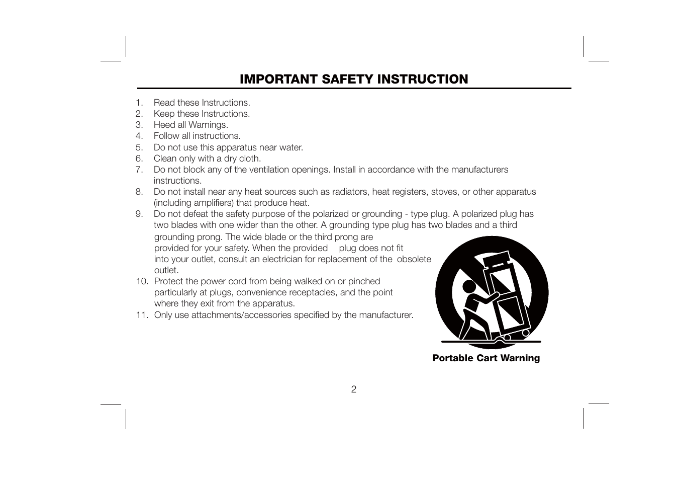 Important safety instruction | Timex T612S User Manual | Page 3 / 13