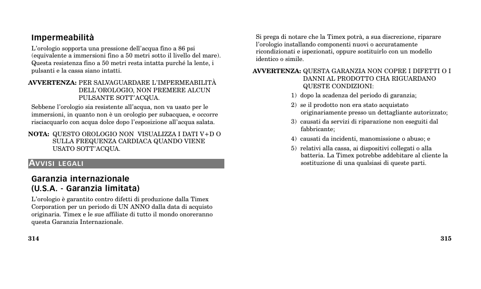 Timex M185 User Manual | Page 159 / 207